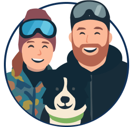 Me, my wife, and Sebastian